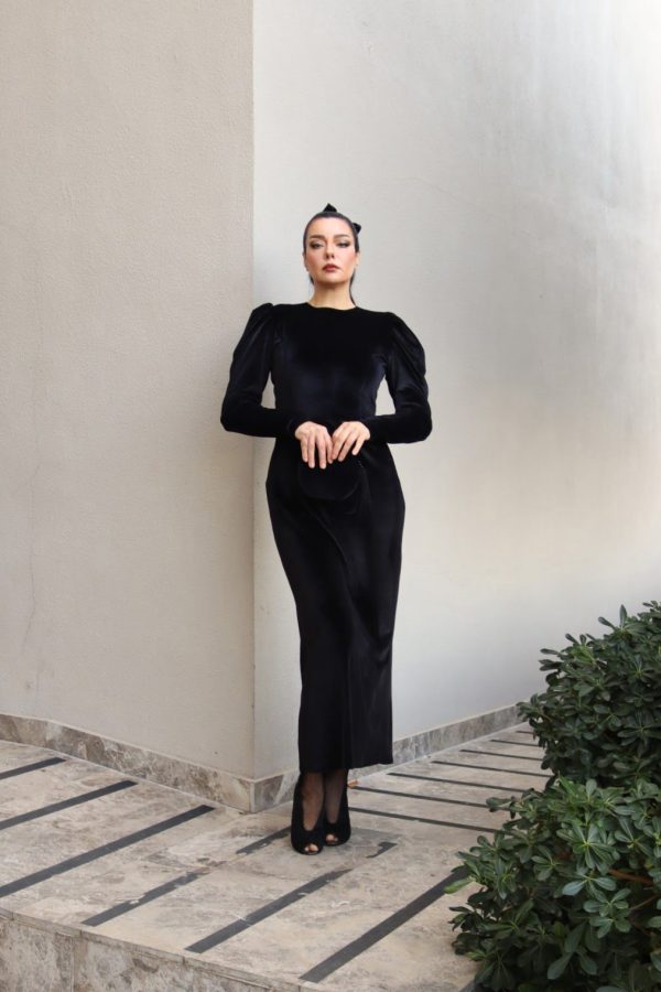 6159 - Puff Kollu Kadife Kalem Ebise