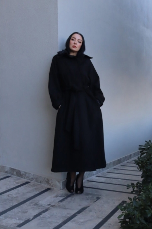 6168 – A Kesim Maksi Boy Kaşe Kaban