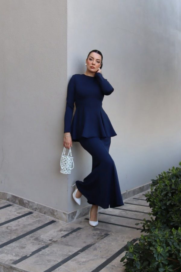 6183 - Scuba Balık Etek Lacivert (Yaz Serisi)